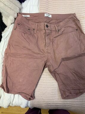 Jack & Jones Mauve Pink High-Waist Shorts